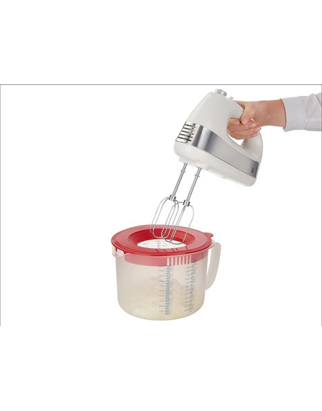 Leifheit Measuring jug Measure & Store 3in1 2.32qt, Transparent/Red, 2.32 quart