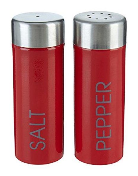 Premier Housewares 508537 Liberty Salt and Pepper Set - Red