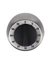 Salter 338 SSBKXR15 Mechanical Stainless Steel Timer, 60 Minutes, Clockwork Countdown Mechanism, Easy Grip Soft Touch Dial, Brushed Stainless Steel, Kitchen Food Cooking, Baking, Kitchen Timer