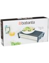 Brabantia 477140 Food Warmer, 2 Burner - Matt Black with Grey Grill, 40 x 20 x 10 cm