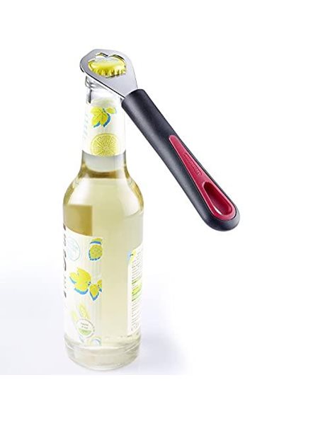 Westmark Bottle Opener, Chrome-plated, Length: 17 cm, Steel/plastic, Gallant, Black/Red, 29082270