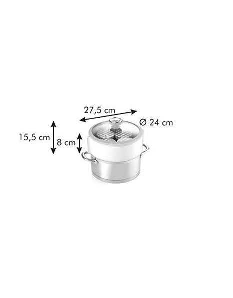 Tescoma 895260 Della Casa canning set with thermometer, plastic, white, 25.5 x 12 x 24 cm