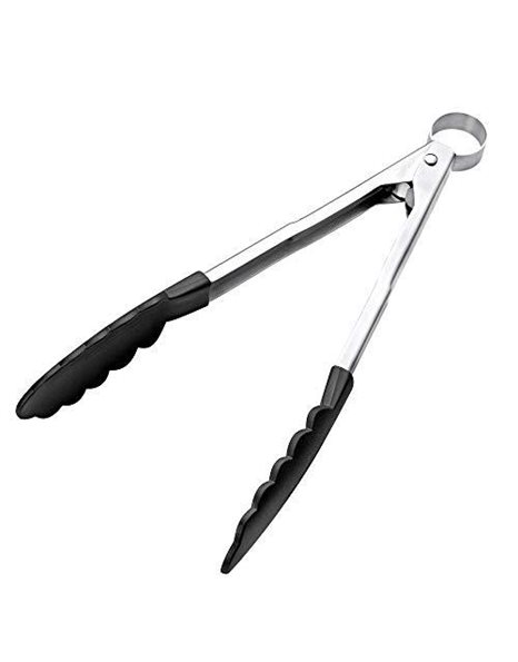 Lurch 33427 All-in- One Kitchen, Cooking Tongs with Heat Resistant Non-Stick Ends 24cm, Nylon