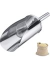 Westmark baking/weighing/filling scoop, capacity: 600 ml (approx. 700 g flour), round, stainless steel, silver, 91142270