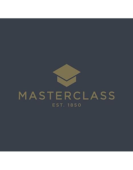 MasterClass Potato Masher, Stainless Manual Mash Potato Maker, Ergonomic Soft-touch Nylon Handles, 34 cm (13.4"), Black
