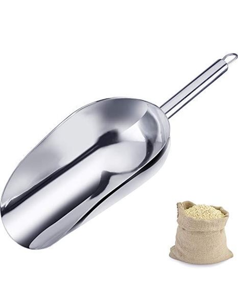 Westmark baking/weighing/filling scoop, capacity: 500 ml (approx. 800 g flour), stainless steel, Halia, silver, 91072270