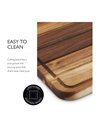Cole & Mason H722129 Berden Carving Board, Meat Chopping Board/Cutting Board, Acacia Wood, (L) 467 mm x (W) 347 mm x (D) 29 mm, Not Suitable for The Dishwasher