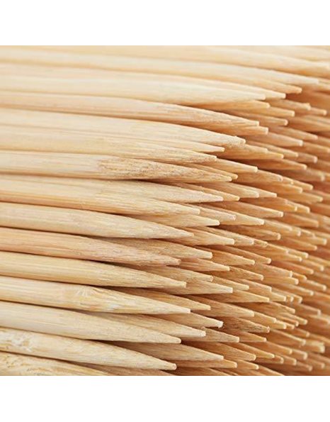 Relaxdays 10023685, Natura Wooden Skewers, Bamboo Trussing Needles Pack of 500, BBQ or Crafting Accessory, 30 cm Long, 3 mm Thick, Natural, Light Brown