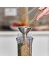 Cole & Mason H611928CS Dover Stainless Steel Funnel, Salt and Pepper Mill/Spice Shaker/Spice Jar/Oil and Vinegar Refill Tool