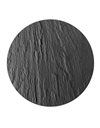 WENKO 53981100 Slate, Round Trivet for pots, Pans, Tempered Glass, Black