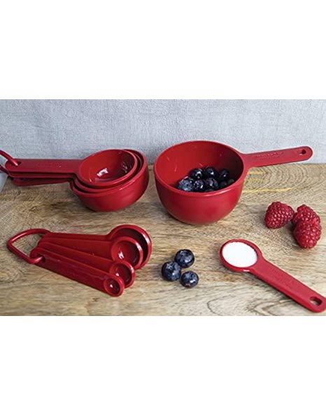 KitchenAid Universal Measuring Spoon Set, Durable and Easy to Clean, Empire Red, Set of 5