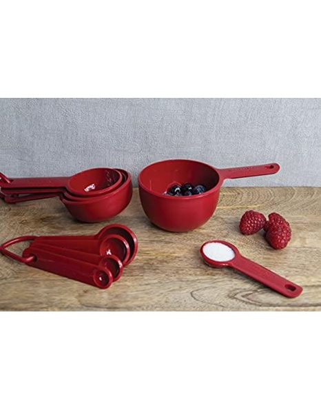 KitchenAid Universal Measuring Spoon Set, Durable and Easy to Clean, Empire Red, Set of 5