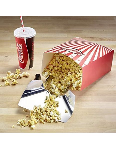 Westmark French Fries/Popcorn Scoop, for right-handed users, scoop size: approx. 20 x 12 cm, length: 23 cm, stainless steel/plastic, silver/black, 91282270