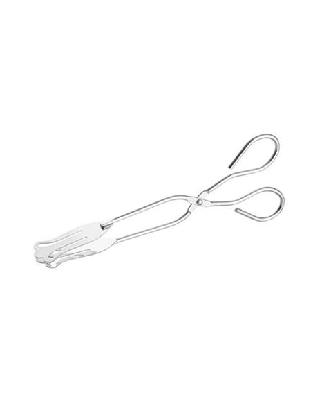 HENDI Pastry Tongs, Dishwasher-Safe, Serving Tongs, Cake Tongs, Kitchen Tongs, Decorative and Functional, 220 mm, Stainless Steel