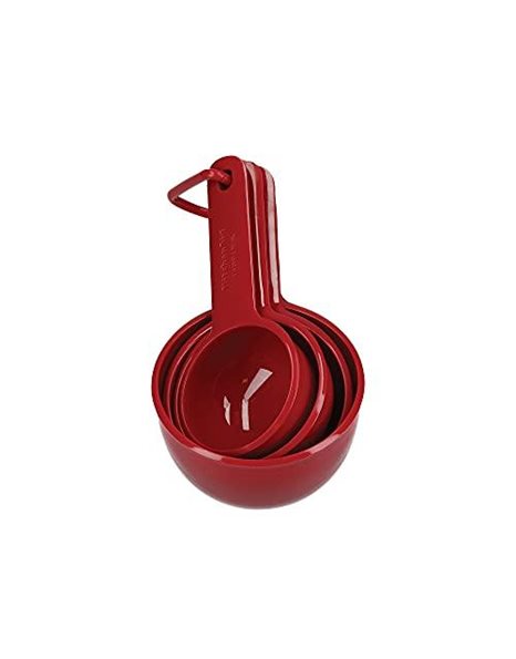 KitchenAid Universal Measuring Cups Set, Measuring Spoons and Cups for Scale, Empire Red
