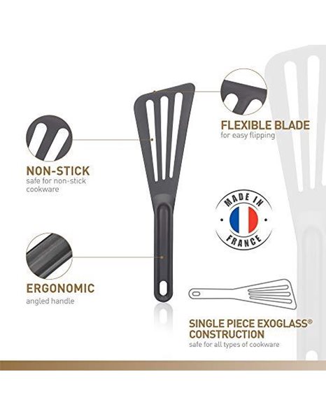 Matfer J066 High Heat Spatula, Suitable For Use In Non-Stick Frypans