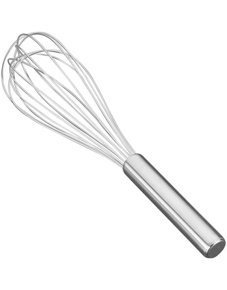 Metaltex 25 cm Stainless Steel Heavy Duty 8 Wire Whisk, Silver