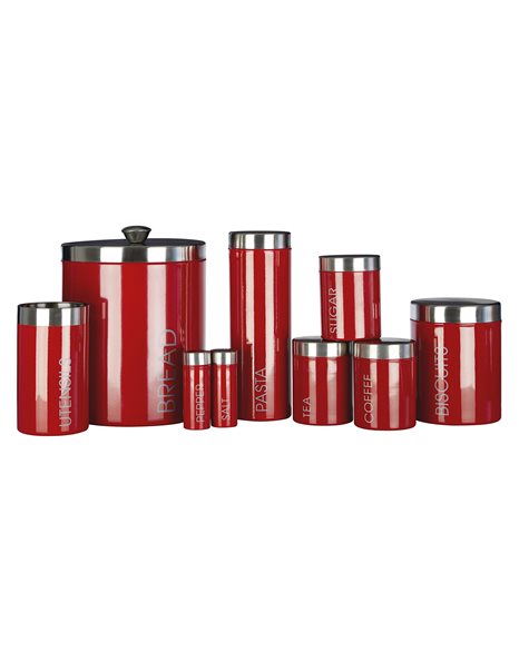 Premier Housewares 508536 Liberty Utensil Holder - Red , H18 x W10 x D10cm