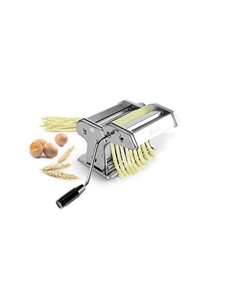 IBILI 773100 Italia Pasta Maker Machine, Stainless Steel, Silver, 17 x 5 x 2 cm