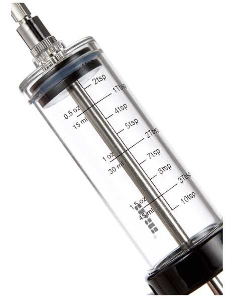Ibili Clasica Sauce Baster Syringe Set, Stainless Steel, Black/Transparent/Silver, 23 x 11 x 5 cm
