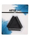 Creativ Rubber Texture Comb - 9cm, Black - Create Textured Designs on Paint or Clay