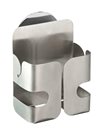 WENKO 2020040100 Turbo-Loc sponge holder - fixing without drilling, Stainless steel, 8.1 x 11 x 5.3 cm, Silver matt