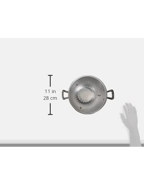 Pentole Agnelli Family Cooking Aluminium Tripodal Pasta Colander With 2 Handles, Diameter 20 Cm.