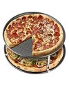 Zenker Pizza Plate Set Special Countries Set of 3 O32 cm in Black, Stainless Steel, 32 x 32 x 1.5 cm