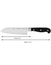 WMF Santoku Chefs Knife Spitzenklasse Plus Length 30 cm Blade Length 16 cm Performance Cut Made in Germany Forged Special Blade Steel Seamlessly Riveted Plastic Handle
