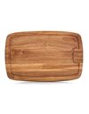 Zeller 25555 Acacia Wood Chopping Board with Juice Groove – Natural, acacia, natural, 40 x 26 x 1.5 cm