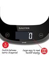 Salter 1050 BKDR Curve Electronic Kitchen Scale, 5 kg Max Capacity, Measures Liquids and Fluids, Add & Weigh, Easy to Read, Baking/Cooking Scale for Home/Kitchen, 15 Year Guarantee, Batteries Included