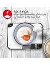 Salter 1079 WHDR Max Digital Kitchen Scale – Electronic Baking Scale, 15kg Capacity, Food Scale, Chop and Weigh Ingredients, Measures Liquids, Add & Weigh Tare Function, XL Glass Platform, LED Display