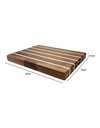 Rockingham Forest WB-54535CR Extra Thick Multi-Wood Rectangular Chopping Board, Carbonized Acacia & Rubber