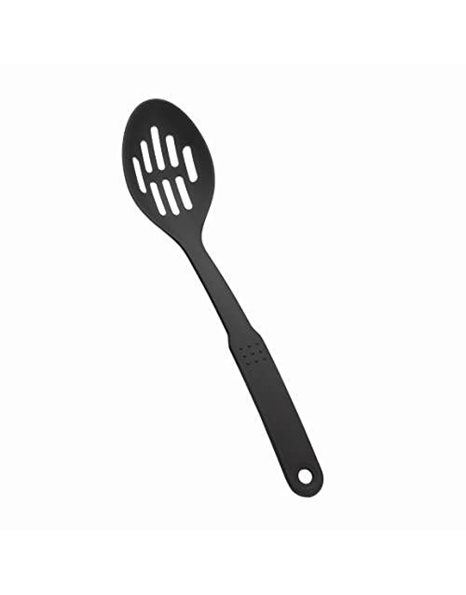 LACOR Nylon Perforated Spoon, Black, 30 x 7 x 30 cm
