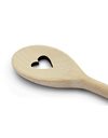 Metaltex Heart Oval Cooking Spoon, Wood, Brown, 28 x 1 x 1 cm