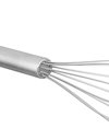 Relaxdays Whisk Set of 3, Large Stainless-Steel Eggbeater, Dishwasher-Safe, Mini Whisk Broom, 3 Sizes, Silver