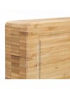 Relaxdays Bamboo Carving Board, Solid Cutting Board, Handles, Juice Groove, Knife-Friendly, HWD: 5.5x45x35cm, Natural