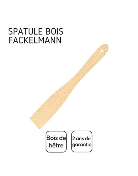 Fackelmann 99201 Flat Wooden Spatula 30 cm Brown