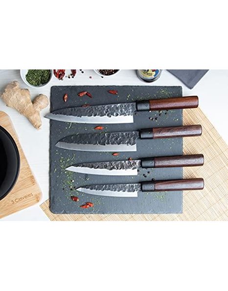 3 Claveles Japanese Knife, Wood