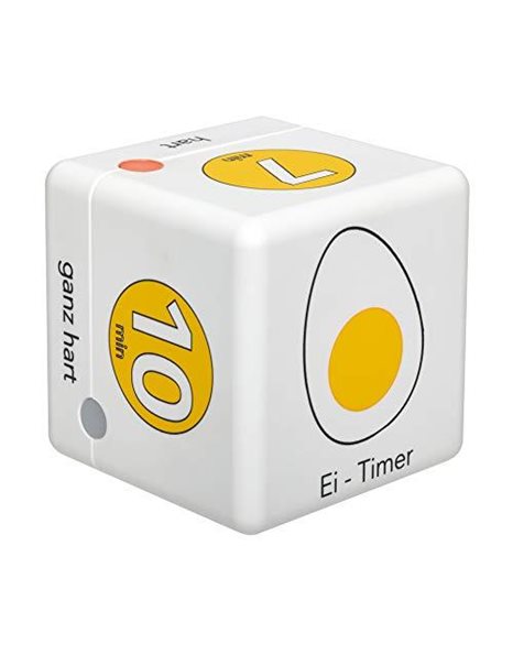 TFA Dostmann Cube 38.2041.07 Digital Egg Timer Kitchen Timer Yellow L 60 x W 60 x H 60 mm