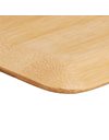 Relaxdays Bamboo Pizza Peel, 50 x 30 cm, Bakers Paddle, Rounded Edges, With Handle, Wooden Shovel, Natural