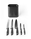 Brabantia Tasty+ Knife Block Plus Knives, Dark Grey