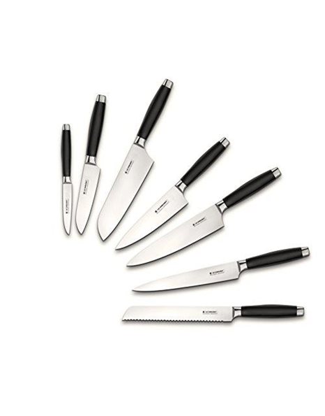 Le Creuset Santoku knife 18 cm black phenolic handle, 98000218000300