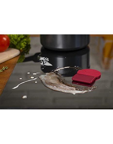 KUHN RIKON Swiss Hob Scraper with Protective Cover, Red