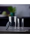 bamix Beaker Accessory Set, 2-Piece Measuring Beaker Set, 400 ml / 600 ml, Heat-resistant, Plastic, with Lid, Measurements, Transparent, Dishwasher Safe