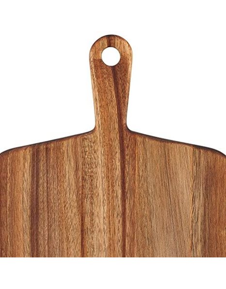 Cole & Mason H722132 Barkway Medium Chopping Board with Handle, Wooden Board/Cutting Board/Serving Board, Acacia Wood, (L) 460 mm x (W) 270 mm x (D) 20 mm, Not Suitable for The Dishwasher