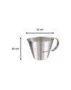 Zenker FCK44992 44992 Jug for Liquids, Graduated Glass, Stainless Steel, Silver, Measuring Cup 500 ml