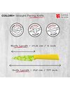 Kuhn Rikon Funky Fruit Citrus Colori+ Non-Stick Straight Paring Knife with Safety Sheath, Stainless Steel, 19 cm,