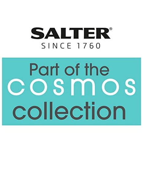 Salter BW11387EU7 Cosmos Pizza Cutter Wheel, Garlic Bread & Pizza Slicer, Easy to Clean, Long Lasting Quality, Hanging Hook, Stainless Steel, Matte Grey, Plastic