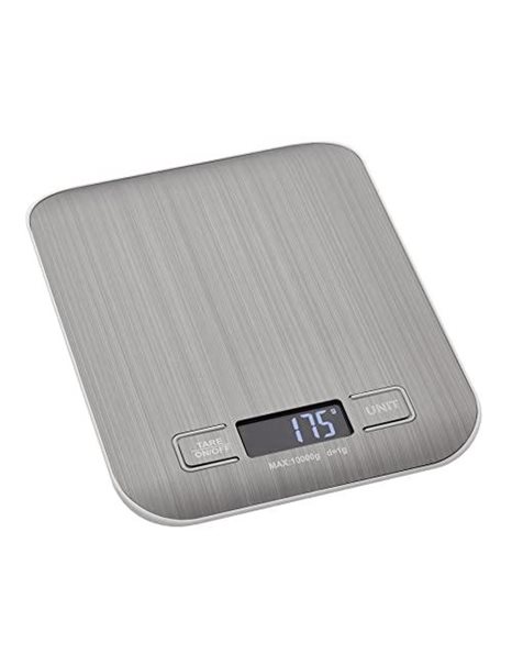 TFA Dostmann Amaretti 50.2004.54 Digital Kitchen Scales with Tare Weighing Function, Extended Shut-Off Function, Digital Scales for Food up to 10 kg, Modern, Illuminated Display
